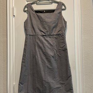 Vintage Y2K Gingham Black White Dress